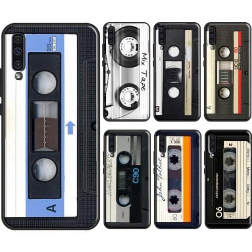 Vintage Magnetic tape Cassette audio tape For Samsung Galaxy A51 A71 A31 A41 A10 A30 A50 A70 A52 M31 A20e A21S A12 M31S Cover