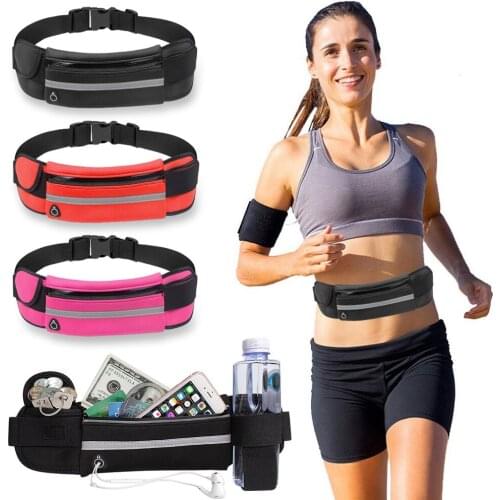 Waterproof Running Waist Bag Outdoor Sports Jogging Portable Gym Phone Holder Belt Bag Women Men Run Belt Fitness Sport Accessor