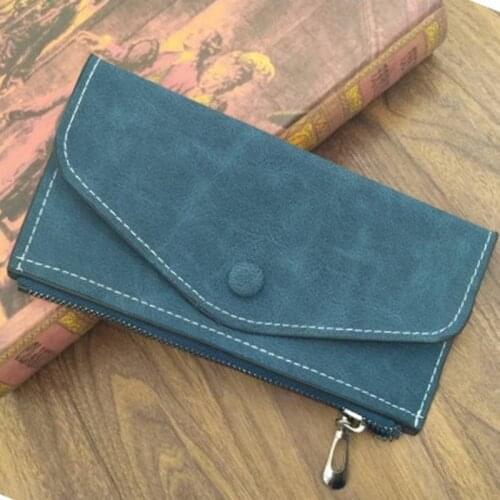 1 Pcs Women Wallet Purse Long Design Zipper PU Leather Money Coin Credit Card Holder -OPK