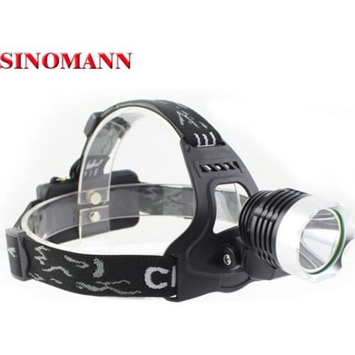 2000 Lumens Waterproof CREE XM-L T6 3 Modes Brightness LED Headlamp Headlight Head Lamp Light for Outdoor Sport Free Shipping