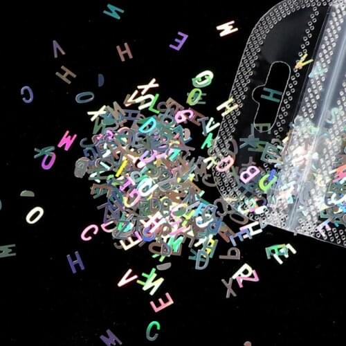 5 Packs English Alphabet Letters Sequins Epoxy Resin Silicone Mold Fillings DIY Art Crafts Jewelry Making Filler Nail