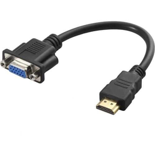 HDMI Male To VGA D-SUB Female Video AV Adapter Converter HDMI Cable for HDTV Set-Top Cables Adaptores Dropshipping gift