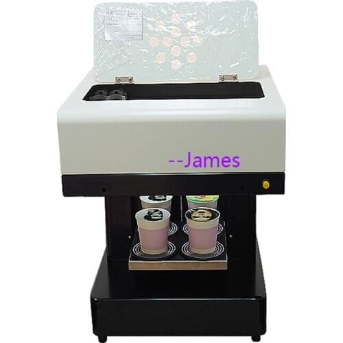Automatic digital CE approved 4 cups 3d latte art selfie coffee printer machine