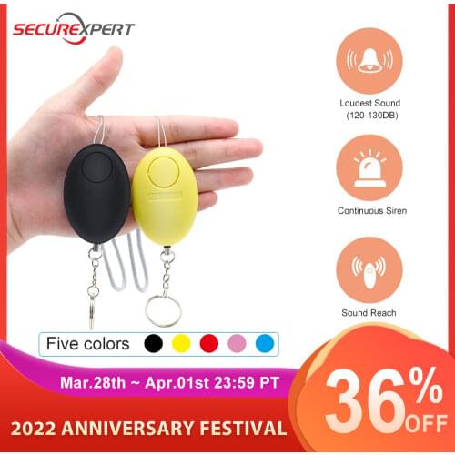 Self Defense Keychain Alarm120dB Girl Women Security Protect Alert Personal Safety Scream Loud Emergency Alarm
