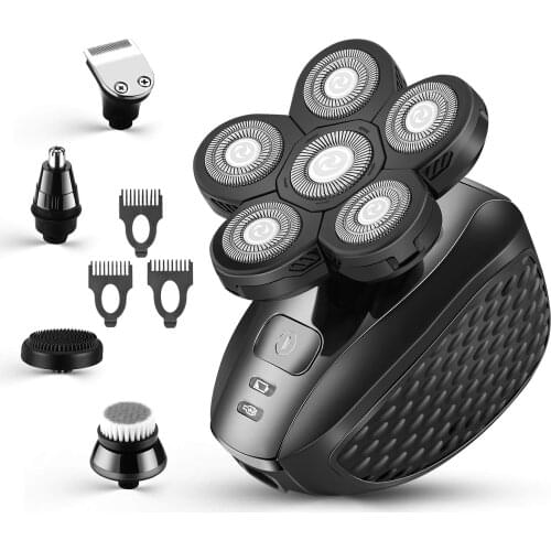 5 in 1 Shavers Electric Razor for Men Bald Head Shaver Grooming Kit Multifunctional Electric Shavers Wet & Dry Razor Cordless