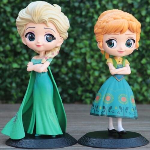 Disney Frozen Anime Figures Elsa Princess Model Decor PVC Puppets Finished Goods Birthday Gift Kids Toys Christmas Gifts