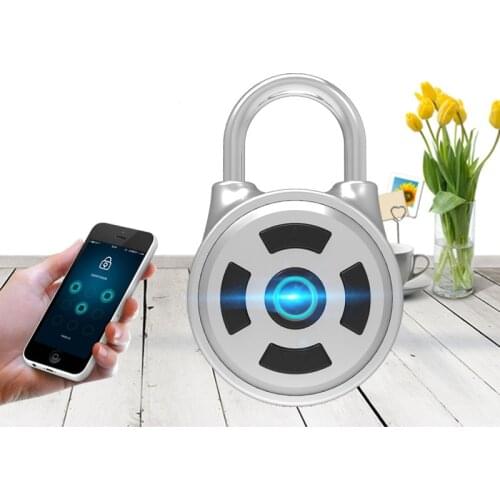 Smart Password Padlock Metal Bluetooth APP Padlock Electronic Security Lock Keyless Padlock Door For Suitcase Backpack Bike