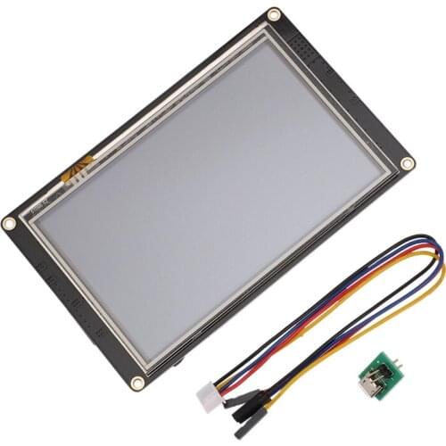 JABS NX8048K050 5.0 Inch Nextion Enhanced HMI Intelligent Smart USART UART Serial Press TFT LCD Module Display Panel for Raspber