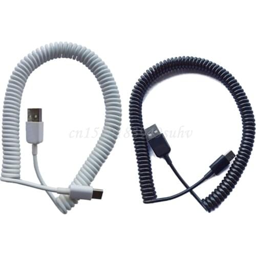 Type C Coiled Cable Wire Mechanical Keyboard GH60 USB Cable Type-C to USB Port for Poker GH60 Keyboard kit DIY