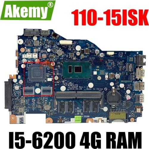 For Lenovo Ideapad 110-15ISK Notebook Motherboard LA-D562P CPU I5-6200 4G RAM FRU 5B20M41058 DDR4 100% Fully Tested