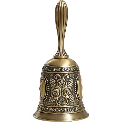Multifunctional Hand Bell Call Bell Musical Instrument for Home School Church Restaurants