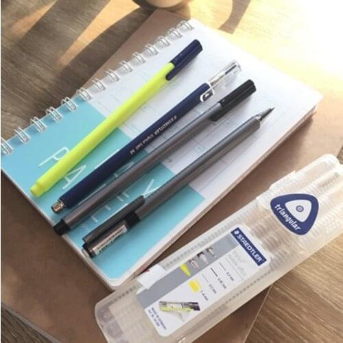 STAEDTLER 34 SB4 Colored Ballpoint Pen Highlighter Gel Pen Set Fine Draw Point Art Marker Pens Stationery School Office Supplies