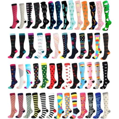 49 Styles Running Men Women Socks Sports Golf Compression Socks Crossfit Tired Anti Funny Unisex Outdoor Cycling Travel Socks