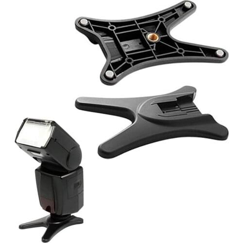 Mayitr New Arrival Universal Hot Shoe Flash Black High Quality Flash Light Stand Base Holder For Nikon Speedlite Canon protect