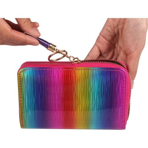 Iridescent 24 Slots Stamping Plate Case Rectangle Round Nail Art Plate Holder/Bag/Organizer