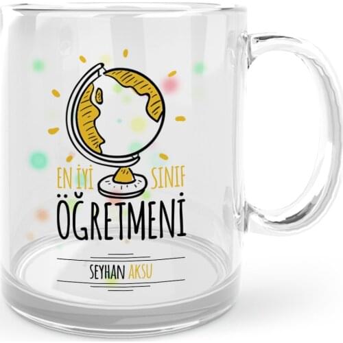 Personalized Best Class Teacher Glass Mug Cup-4