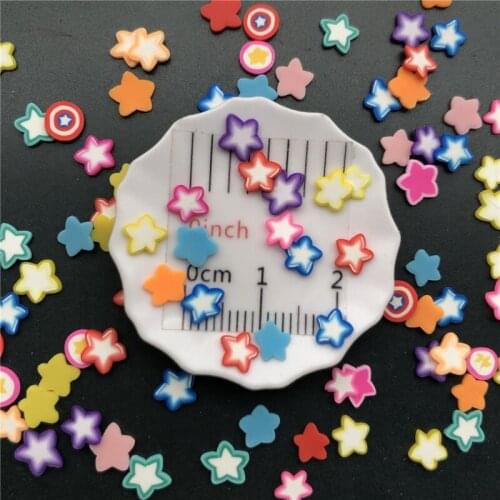 50g Star Mix Polymer Clay Sprinkle For Kids Diy ,Soft Clay For Craft Clay/Nail Art/Scrapbook Decoration DIY,Filler