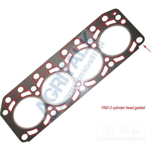 The cylinder head gasket for Yangdong Y485T engine, please check the gasket kit shape when order, part number: YND485Q-01002