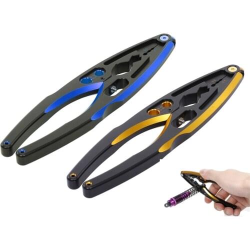 RC Car Multifunction Aluminum Alloy Shock Absorber Clamp Pliers Shock Absorber Assembly Disassembly Tool For 1/10 1/8 Car Damper