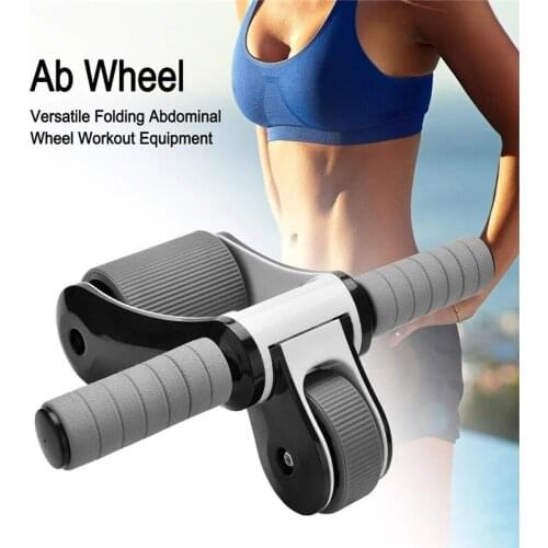 Roller Folding Belly Wheel Belly Muscle Trainer Exercise Machine No Noise Home Gym Fitness Equipment Workout Gear