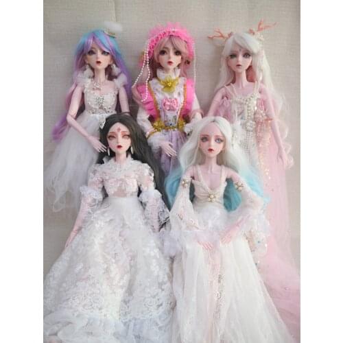 Customized BJD dolls 1/3 BJD dolls wigs Plastic doll 24 joints ball joint doll 2020