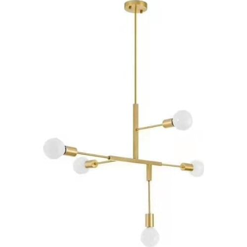 Nordic minimalist in gold Postmodern LED pendant lights Living room Kitchen island lighting modern E27