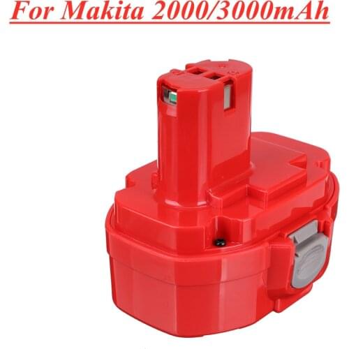 Replacement Battery For Makita 9.6V 12V 14.4V 18V 3000mAh Battery Power Tools 9120 9122 PA12 1220 1235 1420 1433 PA14 PA18