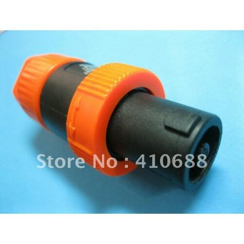 25 Pcs Red Color SPEAKON Compatible Audio Cable 4 Pole Male Connector Red 5288