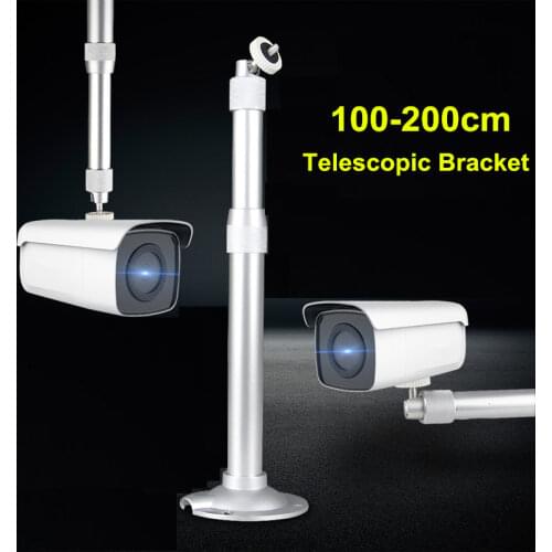 Universal 100-200cm Ceiling Mount Wall Installation Bracket Rotatable Aluminum CCTV Security Camera Projection Long Arm