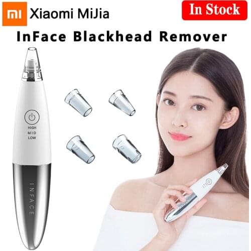 In Stock Xiaomi InFace Blackhead Remover Vacuum Pore Cleaner T Zone Dermabrasion Removal Acne Sebum Skin Care Beauty Tool