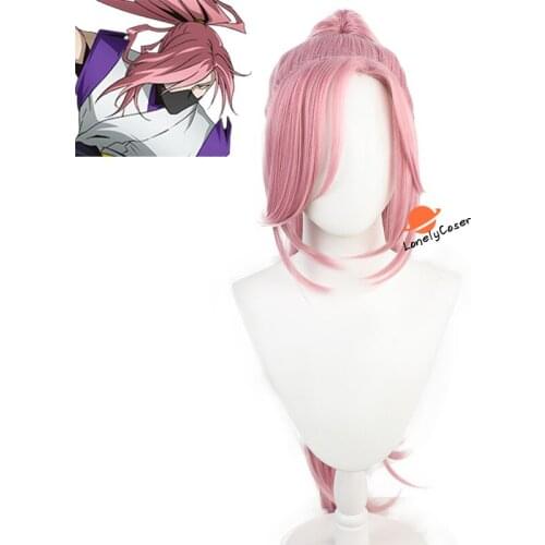 Cherry Blossom SK8 the Infinity Anime Cosplay Wig Long Pink Hair Heat-resistant Fiber Hair + Wig Cap Party Role Play Men Women