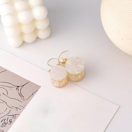 Minar French Big White Shell Hair Claw Large Clear Plastic Shark Hair Clamps Trendy Elegant Hair Accessories for Women Gifts