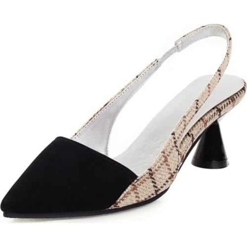 Big Size Pointy personality shoes ladies high heels women shoes woman pumps