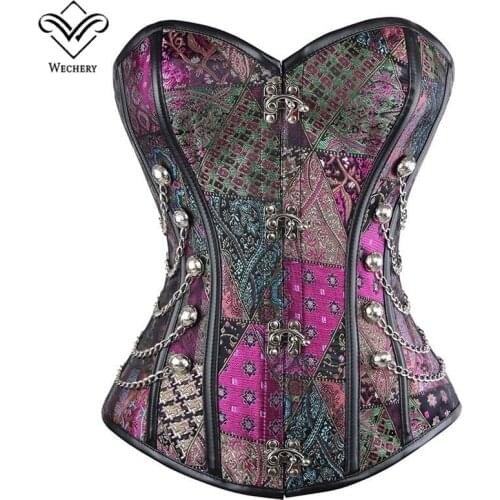 Steampunk Corset Sexy Corsage Corsets and Bustiers Slimming Gothic Corselet Corset Steel Boned Straitjacket