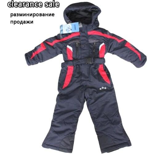 -30 Baby Snowsuits Winter Baby Rompers 1 2 3 years Waterproof Cotton-padded Ski Suits Children Girls Boys Winter Jackets