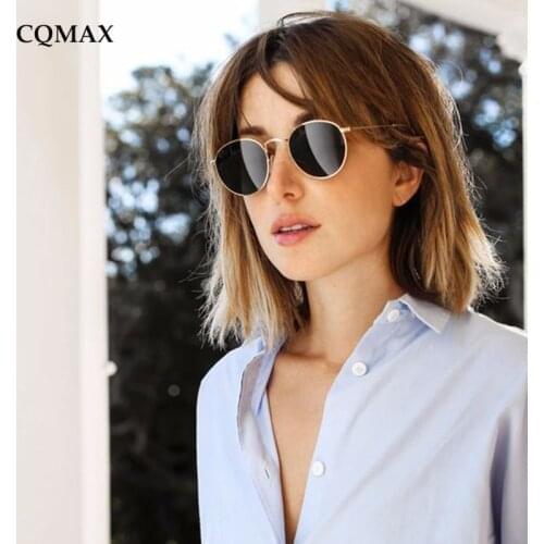 2020 Classic Round Sunglasses Women Men Brand Designer Sun Glasses For Womens Alloy Mirror Vintge Female Eyewear