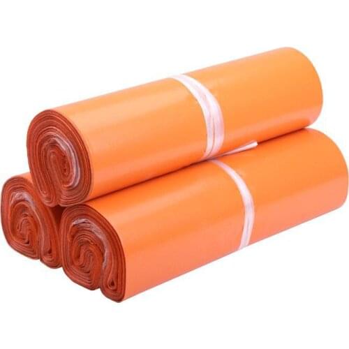 500pcs/lot Orange Poly Mailer Packaging Bag Self Adhesive Goods Mail Express Bags Courier Postage DHL Poly Mailing Pack Bag