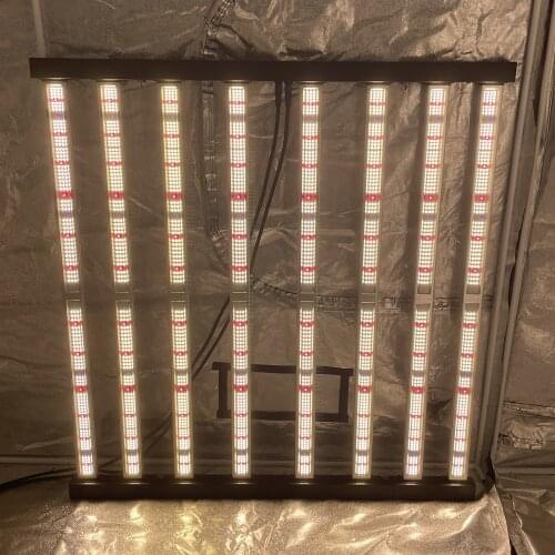 630W Uniform PPFD LED Full Spectrum GeekBeast Plus Switch Mod Chip 8 Bars Hyroponic Light Indoor Growing for 1.5x1.5 grow tent