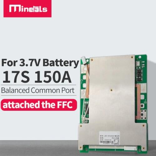 BMS PCM balance 17s 60v Li-ion 150a stored energy inverter touring car LIPO power protection board temperature BMS