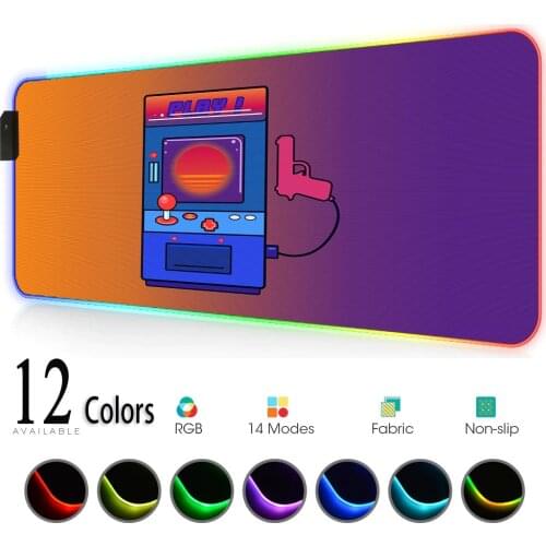 Big Mousepad Rgb Mouse Pad Rgb Gamer Keyboard Rgb Carpet Computer Mat Deskmat Accessories Gaming Setup Accessories DropShipping