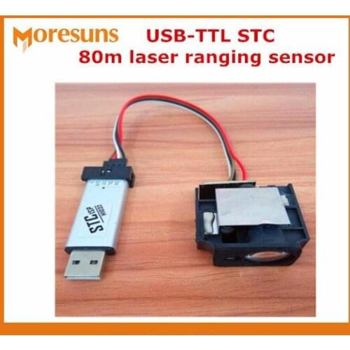 Fast Free Ship Phase Method TTL serial connection IC and PC 80m Laser ranging module,Industrial Laser ranging sensor module