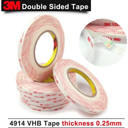 3M VHB 4914 doulbe sided acrylic adhesive foam tape 12mm*33M/5rolls/lot we can offer you any size