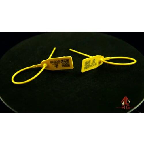 Anti tamper pull tight plastic seal ware house container