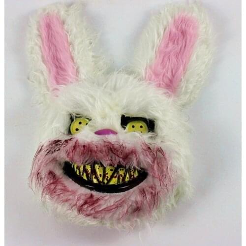 Bloody Rabbit Mask Plush Cosplay Halloween Horror Bunny Mask Tokyo Ghoul Halloween Masks Latex Masks Superhero Mask