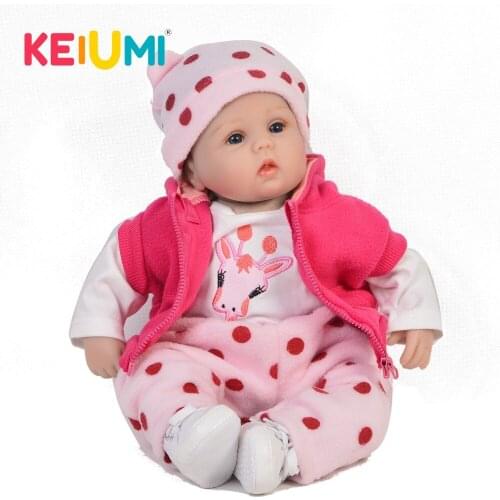 Fashion 17 Inch Reborn Baby Dolls Soft Silicone Vinyl Girl Toys Realistic Newborn Babies 43 cm Cloth Body Doll Christmas Gifts