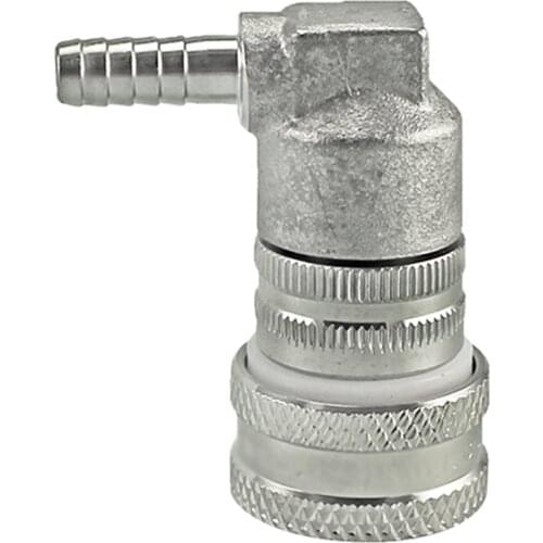 Stainless Ball Lock Disconnect - Barb (Grey/Gas)