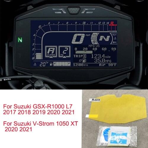 2021 NEW For Suzuki GSX-R1000 L7 2017+ V-Strom 1050 XT 2020 Speedo meter Cluster Screen Protection Film LCD Display Protector