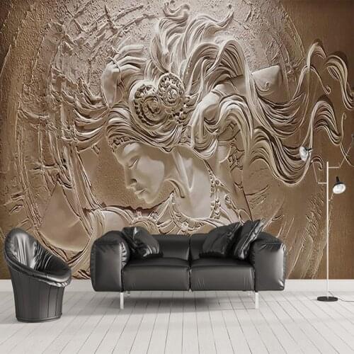 Custom Photo Wallpaper 3D Relief Beauty Background Wall Mural European Style Living Room Bedroom Home Decor Creative Wall Papers