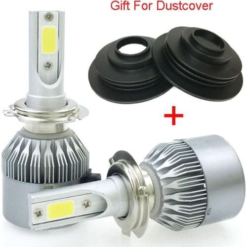 LED Car Headlight Bulb H7 72W 7600LM H4 H7 H1 DC12-36V Automobile headLamp Conversion Kit Hi-Lo Beam+Dustcover
