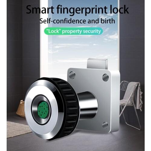 USB Charging Smart Fingerprint Lock Cabinet Lock Storage Furniture Drawer Lock for Home Office Electronic Lock